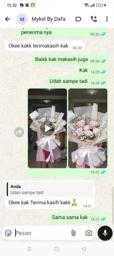 Testimonial Buket Bunga bukit cimanggu city