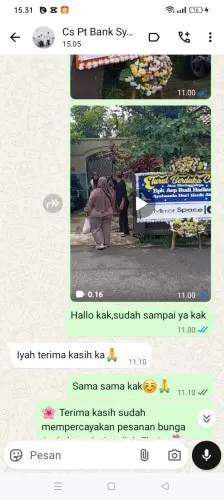 Testimonial Papan Bunga bukit cimanggu city